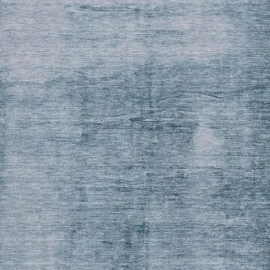 Denim Blue And Ivory Abstract Washable Indoor Outdoor Area Rug Photo 3