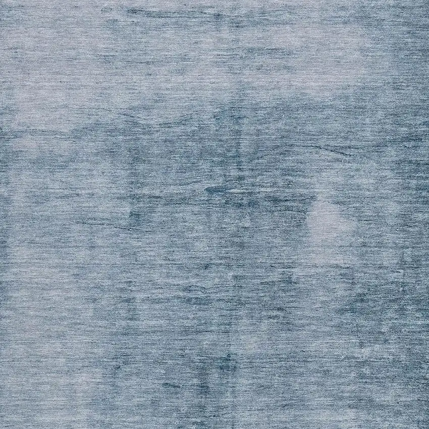 Denim Blue And Ivory Abstract Washable Indoor Outdoor Area Rug Photo 3