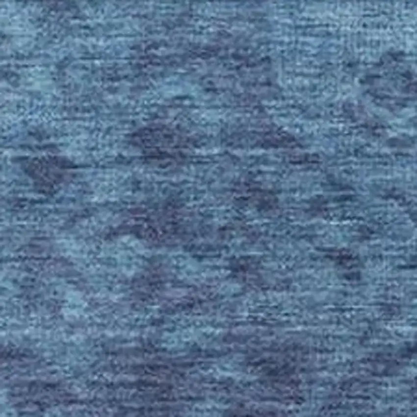 Denim Blue And Ivory Damask Washable Indoor Outdoor Area Rug Photo 3