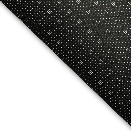 Denim Blue And Ivory Plaid Washable Area Rug With UV Protection Photo 2