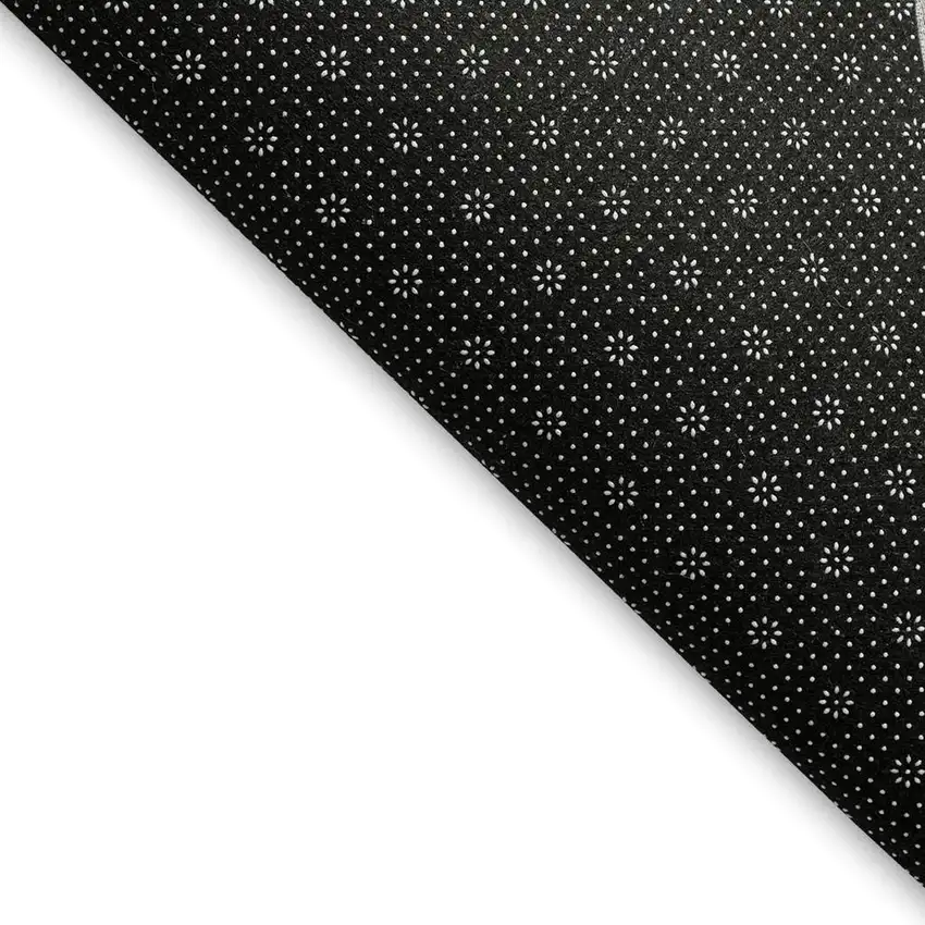 Denim Blue And Ivory Plaid Washable Area Rug With UV Protection Photo 2