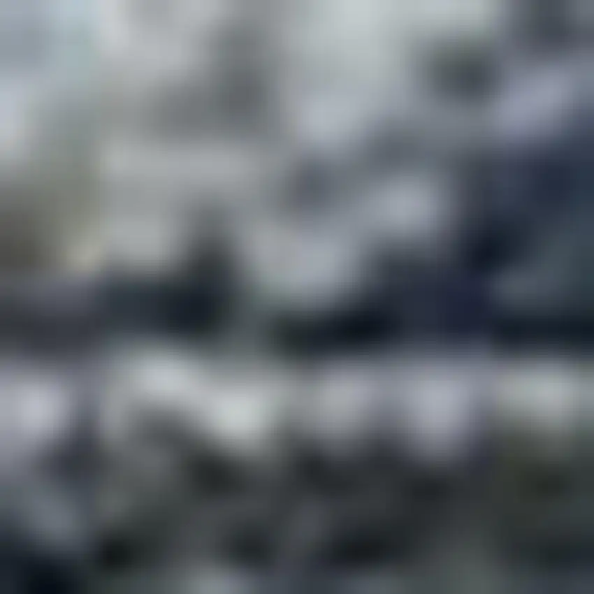 Denim Blue And Ivory Striped Washable Indoor Outdoor Area Rug Photo 3