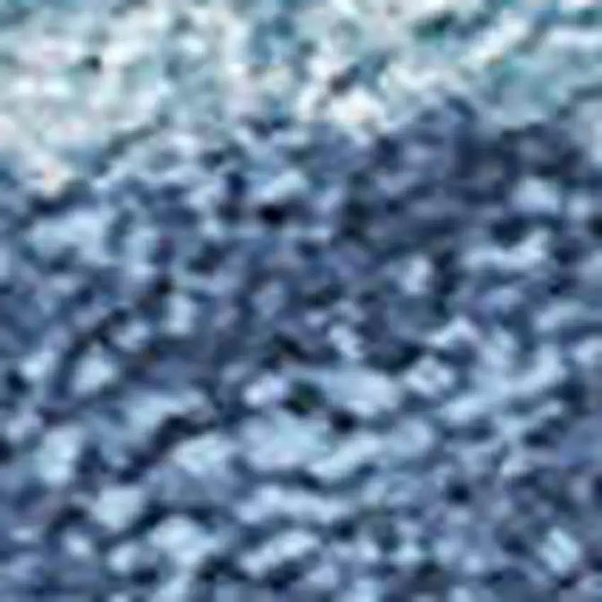 Denim Blue And Sky Blue Botanical Leaves Washable Indoor Outdoor Area Rug Photo 2