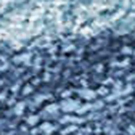 Denim Blue And Sky Blue Botanical Leaves Washable Indoor Outdoor Area Rug Photo 2