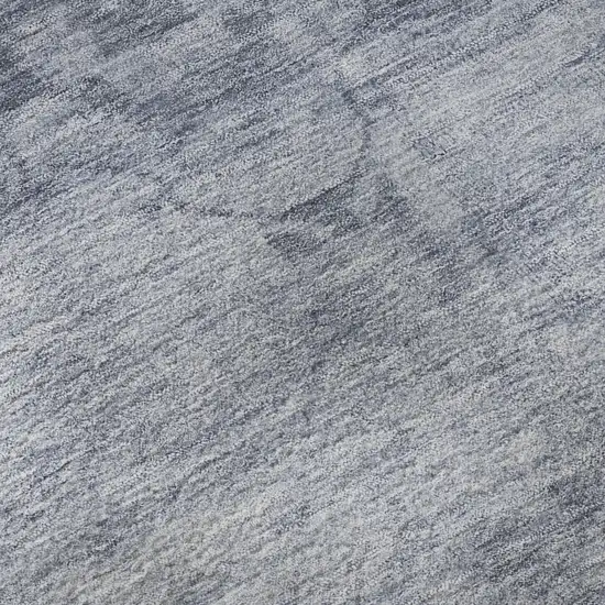 Denim Blue And Sky Blue Oriental Washable Area Rug With UV Protection Photo 9