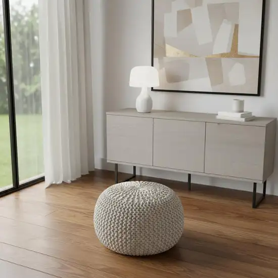 Denim Blue Area Rug With Fringe Photo 2