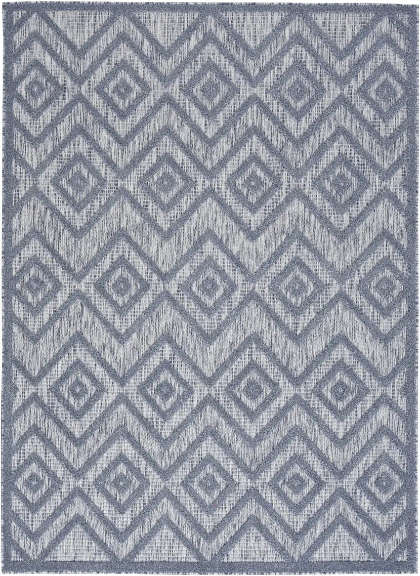 Denim Blue Indoor Outdoor Area Rug Photo 1
