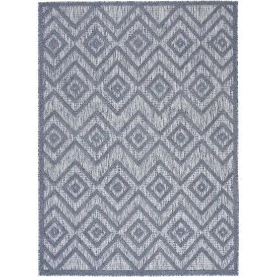 Denim Blue Indoor Outdoor Area Rug Photo 1
