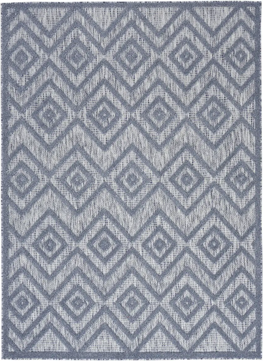Denim Blue Indoor Outdoor Area Rug Photo 1