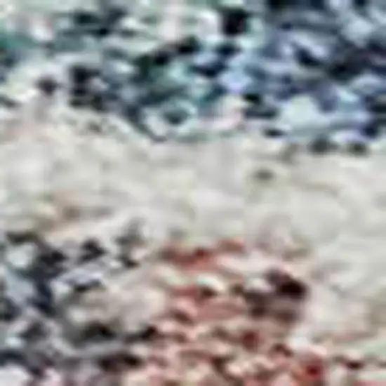 Denim Blue Beige And Copper Medallion Washable Area Rug With UV Protection Photo 2