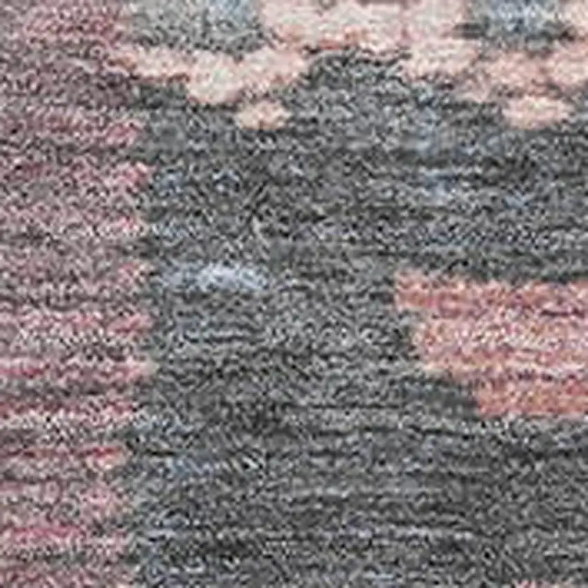 Denim Blue Blush And Ivory Tribal Washable Area Rug With UV Protection Photo 3