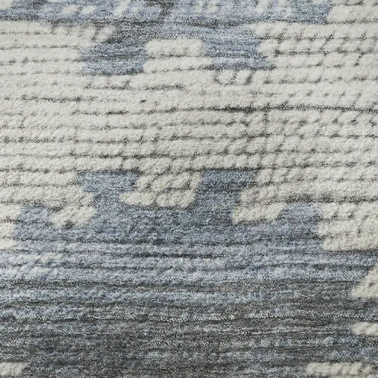 Denim Blue Blush And Ivory Tribal Washable Area Rug With UV Protection Photo 8