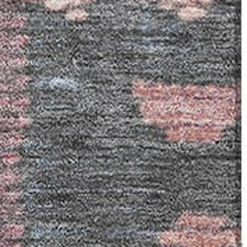 Denim Blue Blush And Ivory Tribal Washable Area Rug With UV Protection Photo 3