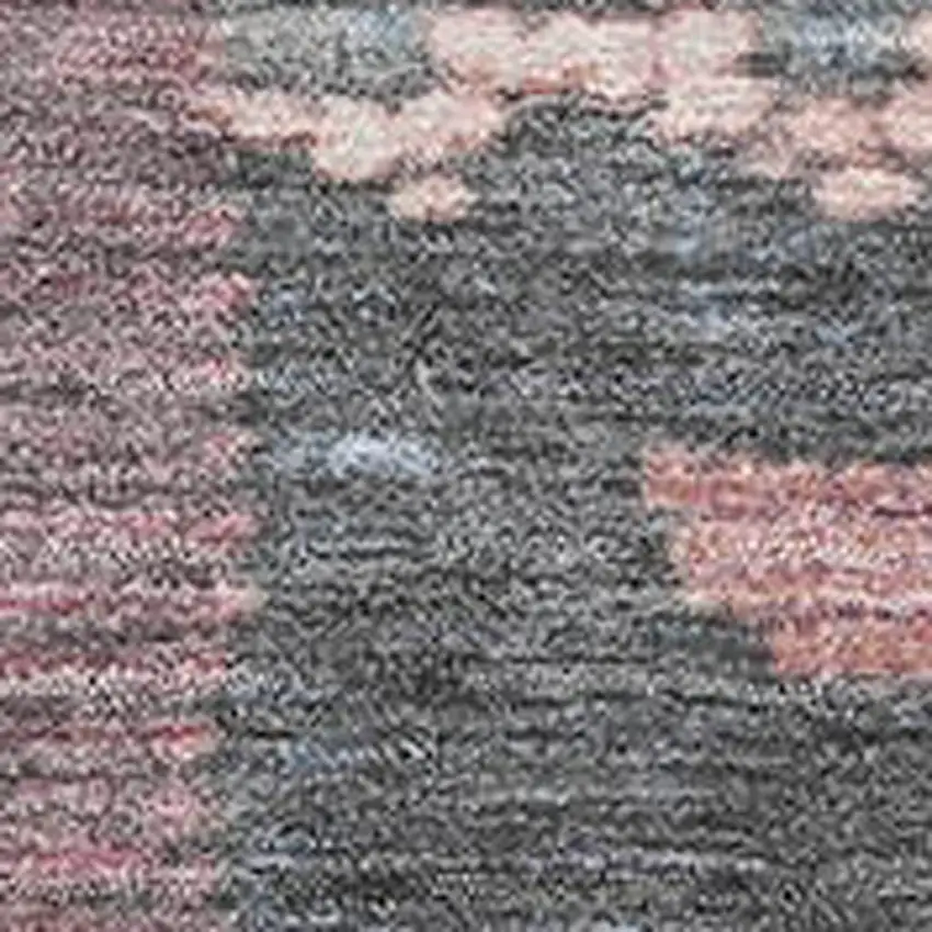 Denim Blue Blush And Ivory Tribal Washable Area Rug With UV Protection Photo 3