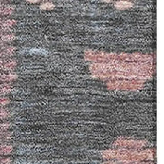 Denim Blue Blush And Ivory Tribal Washable Area Rug With UV Protection Photo 3