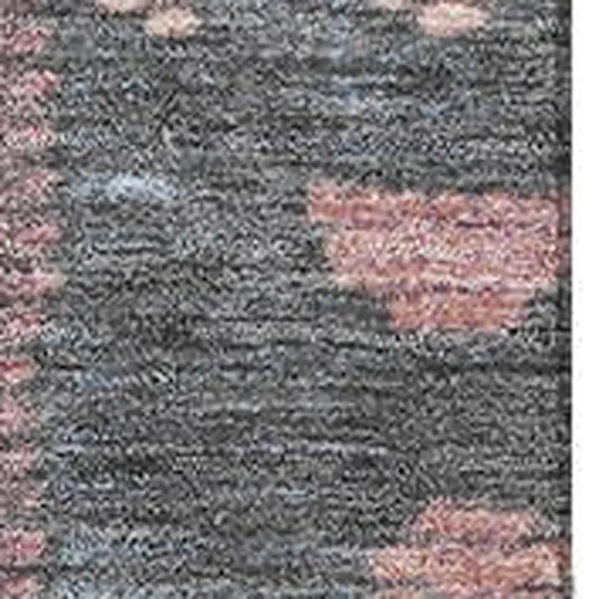 Denim Blue Blush And Ivory Tribal Washable Area Rug With UV Protection Photo 3