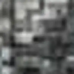 Photo of Denim Blue Charcoal And Gray Abstract Washable Area Rug With UV Protection