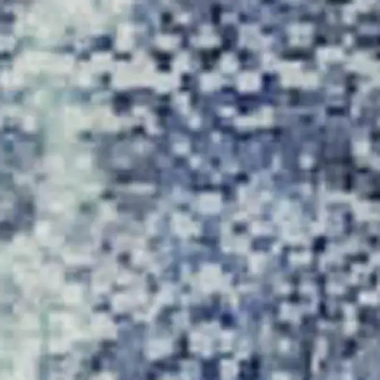 Denim Blue Gray And Ivory Abstract Washable Area Rug With UV Protection Photo 1