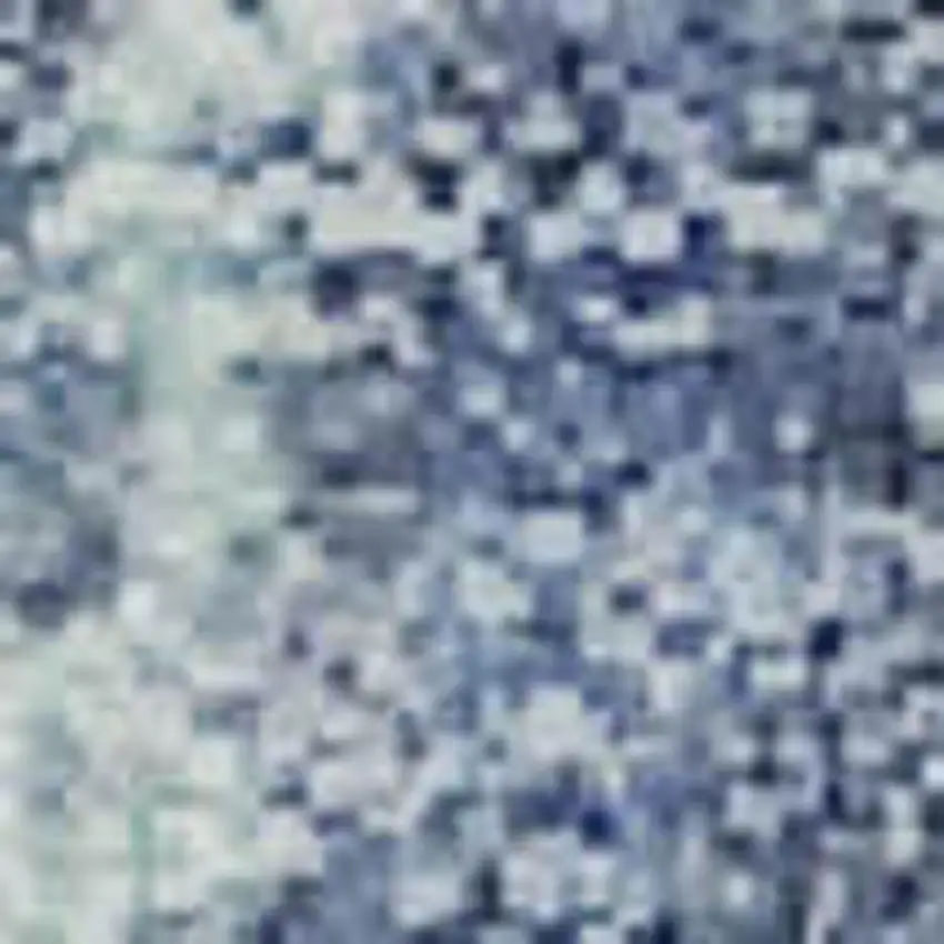 Denim Blue Gray And Ivory Abstract Washable Area Rug With UV Protection Photo 1