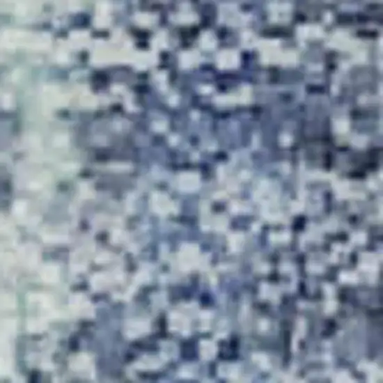 Denim Blue Gray And Ivory Abstract Washable Area Rug With UV Protection Photo 1