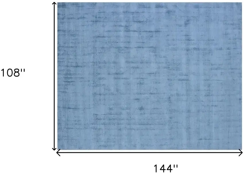 Denim Blue Hand Loomed Area Rug Photo 7