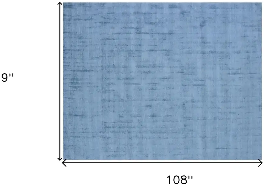 Denim Blue Hand Loomed Area Rug Photo 3