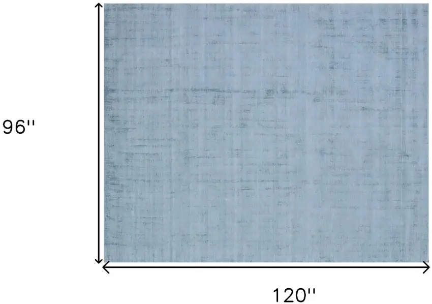 Denim Blue Hand Loomed Area Rug Photo 9
