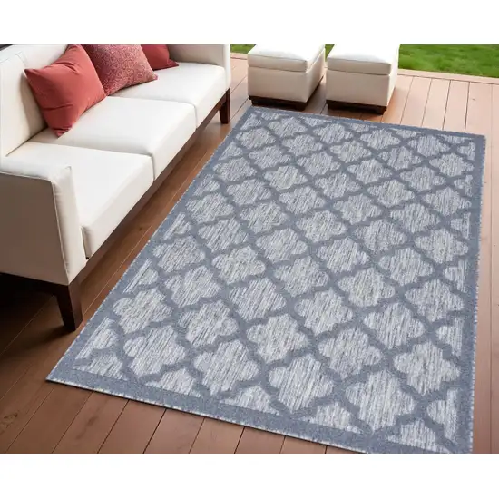 Denim Blue Indoor Outdoor Area Rug Photo 2