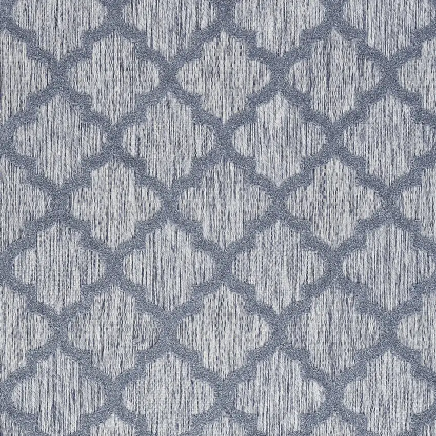 Denim Blue Ikat Indoor Outdoor Area Rug Photo 3