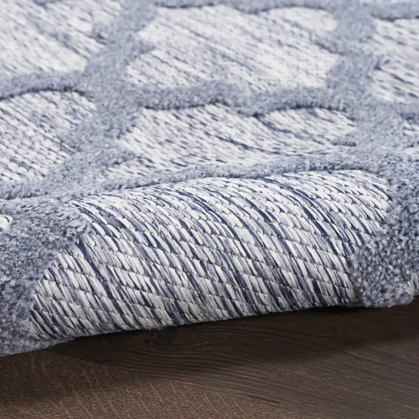 Denim Blue Indoor Outdoor Area Rug Photo 8