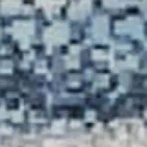 Photo of Denim Blue Ivory And Gray Geometric Washable Area Rug With UV Protection