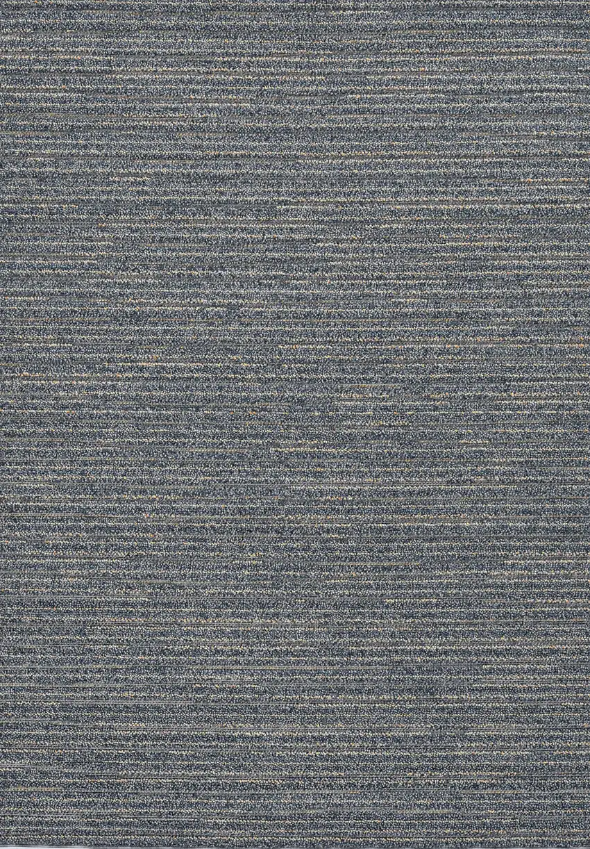 Denim Blue Abstract Indoor Outdoor Area Rug Photo 3