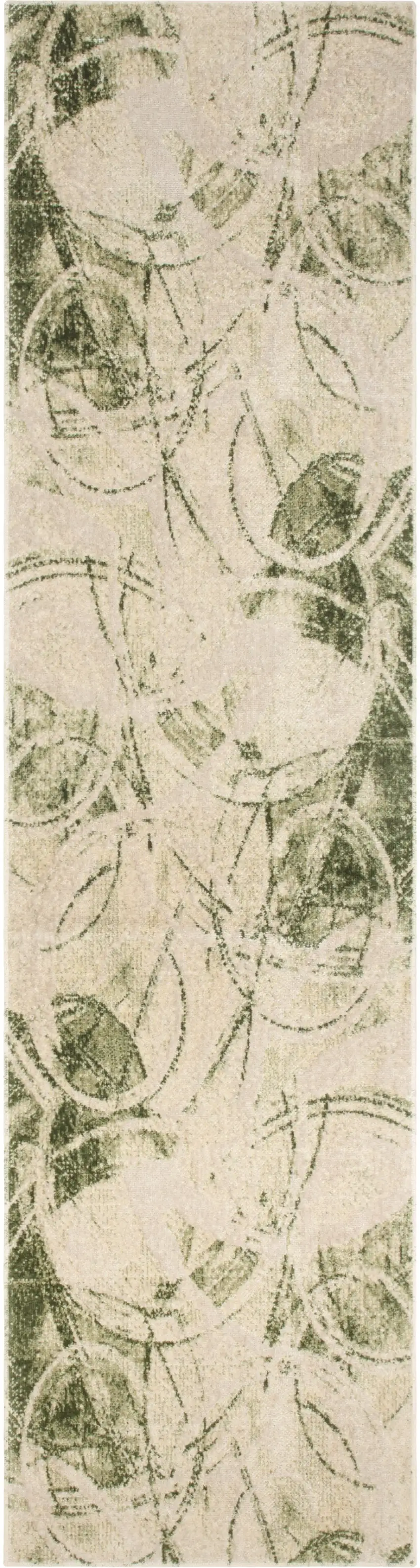 Denim Blue Oriental Power Loom Washable Area Rug Photo 1