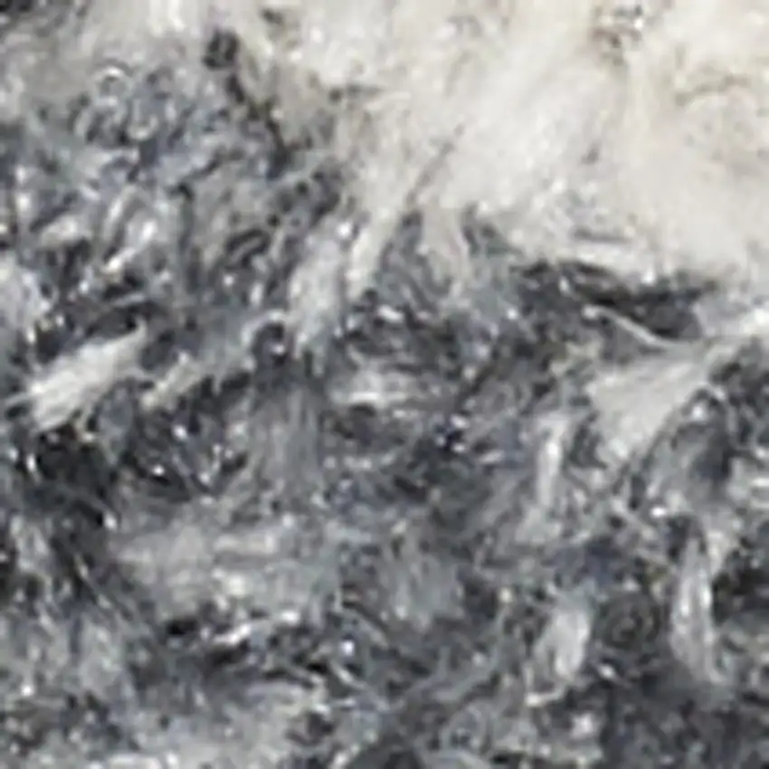 Denim Blue Oriental Power Loom Washable Area Rug Photo 7