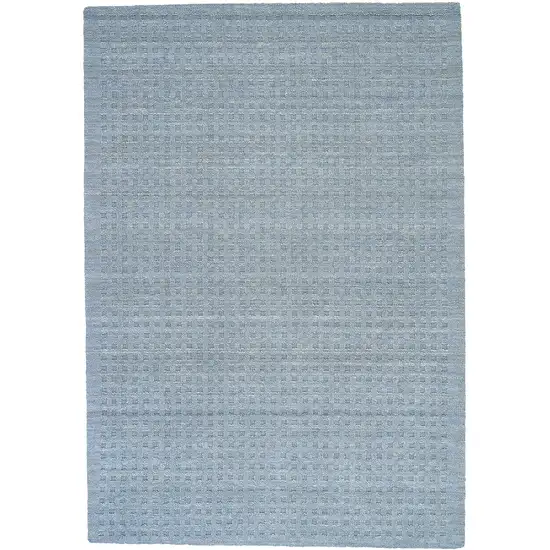 Denim Blue Wool Area Rug Photo 8