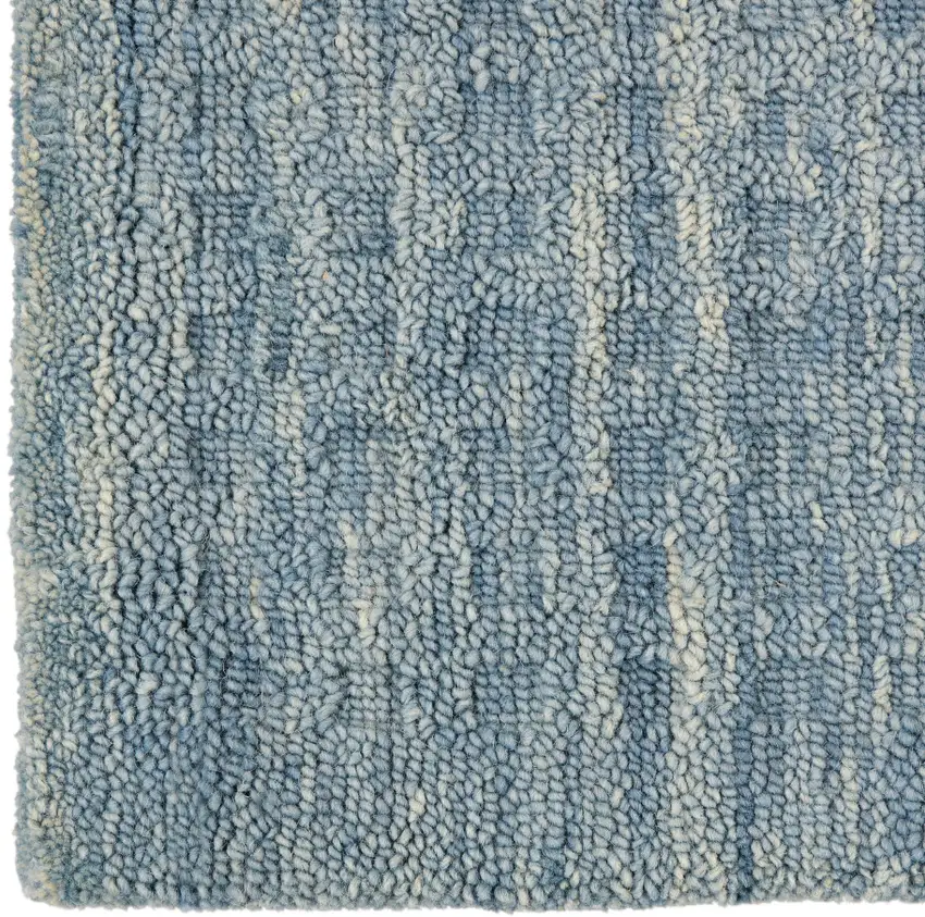 Denim Blue Wool Area Rug Photo 7