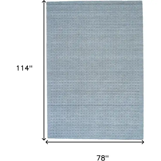 Denim Blue Wool Area Rug Photo 3