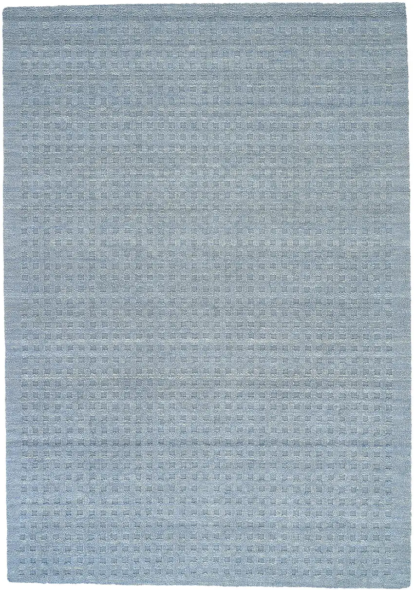 Denim Blue Wool Area Rug Photo 7