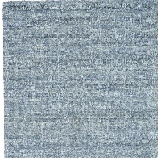 Denim Blue Wool Area Rug Photo 9