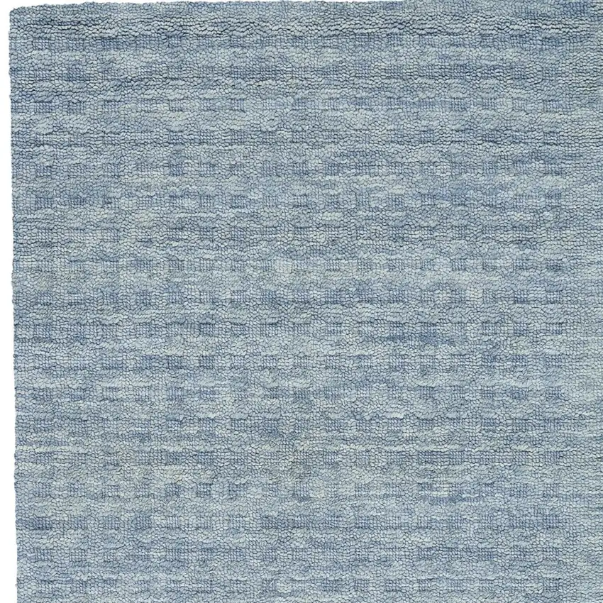 Denim Blue Wool Area Rug Photo 9