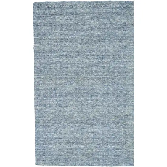 Denim Blue Wool Area Rug Photo 7