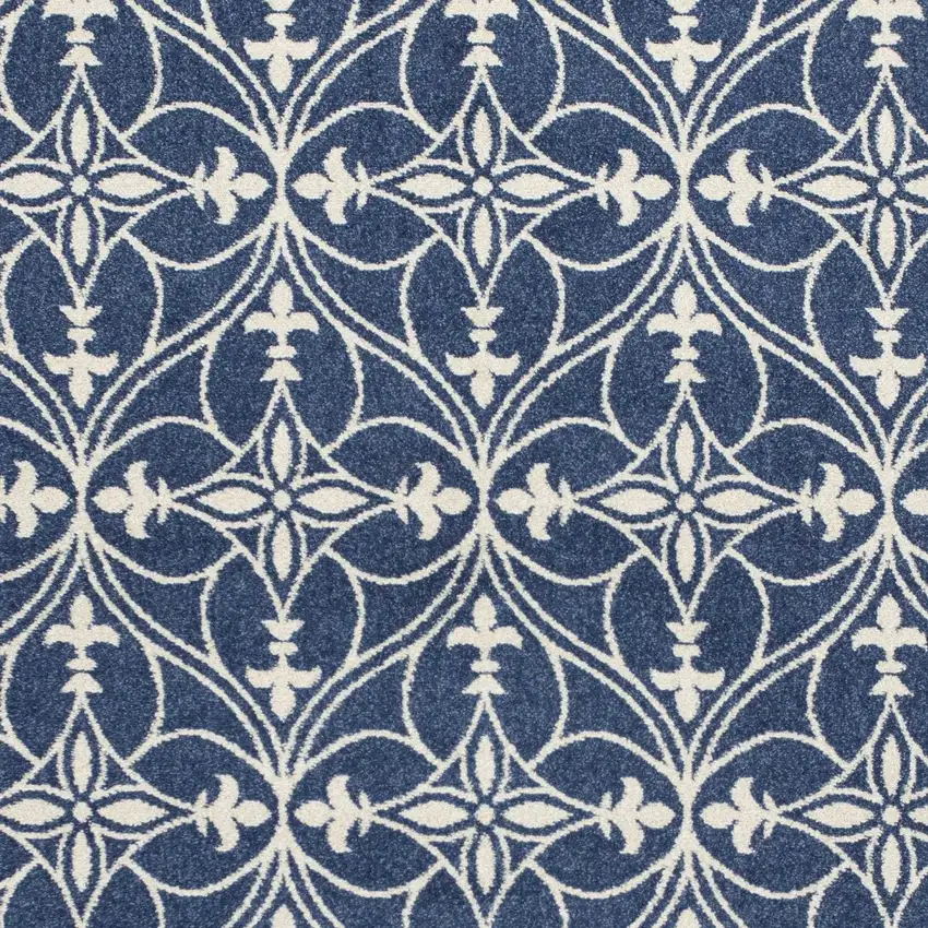 Blue and Ivory Area Rug Photo 5