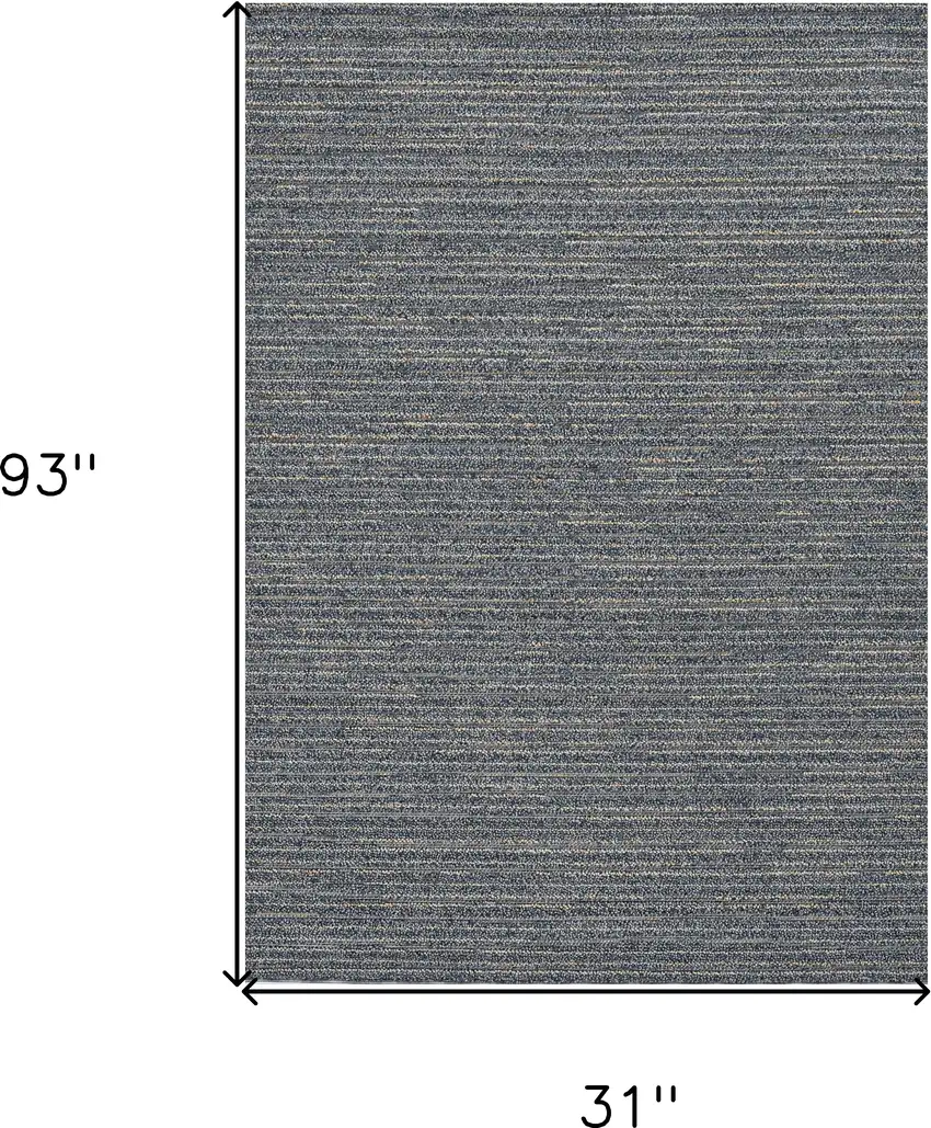 Denim Industrial Runner Rug Photo 3