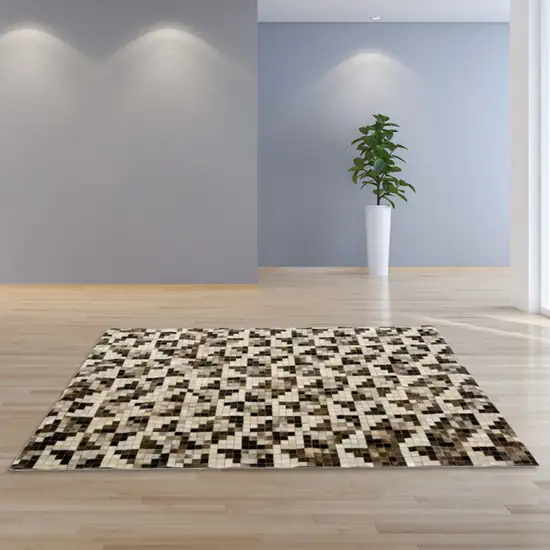 Design Modern Cowhide Small Area Rug Photo 3