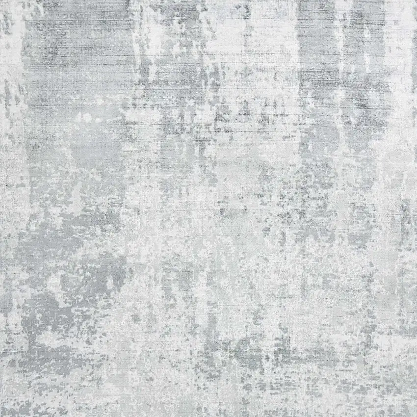 8'X10' Dew Grey Hand Loomed Abstract Brushstroke Indoor Area Rug Photo 4