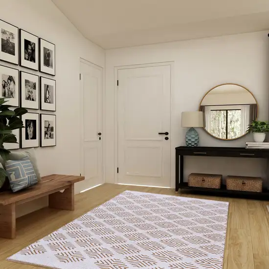 Diamond Hand Woven Runner Rug Photo 6