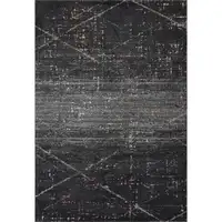 Photo of Distressed Black Abstract Area Rug