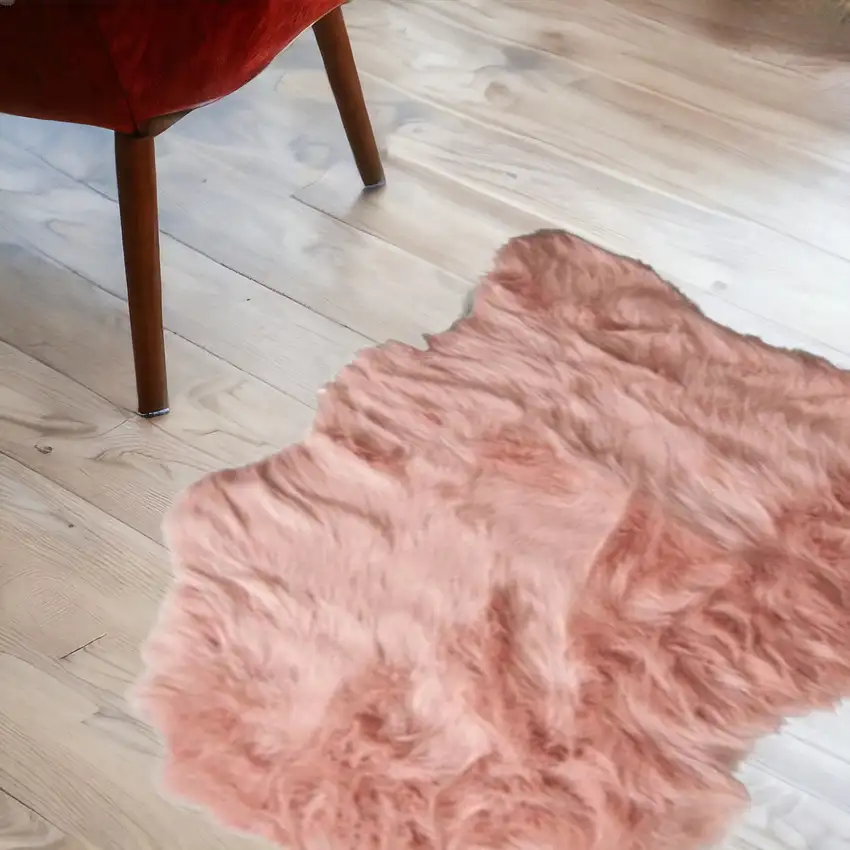 Dusty Rose Animal Print Area Rug Photo 1