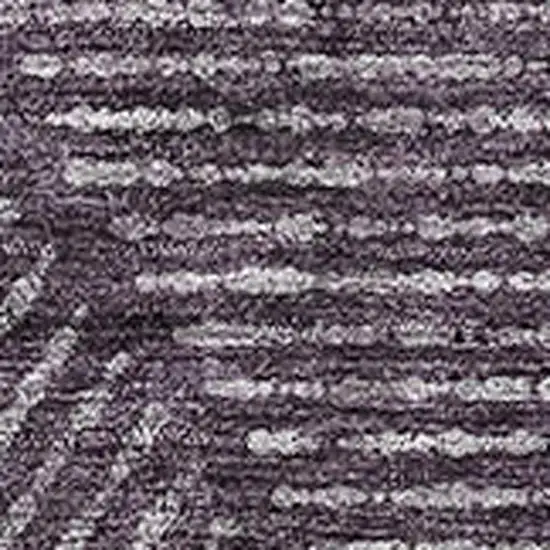 Eggplant And Gray Geometric Washable Area Rug With UV Protection Photo 3