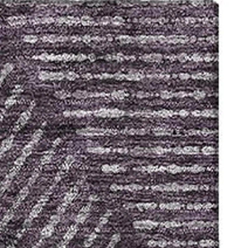 Eggplant And Gray Geometric Washable Area Rug With UV Protection Photo 3